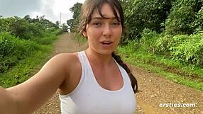 Erin masturbates wildly in water!