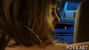 She bends over for oral then doggystyle fuck