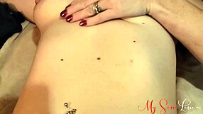 Lexie masturbates with clit vibe to intense orgasm!