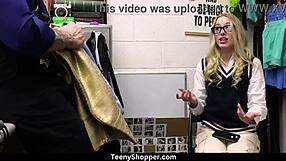 Hottie thief Kallie Taylor fucked in office by Billy Boston