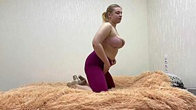Teen Girl With Big Tits Shaved Pussy Masturbates Hard On Webcam