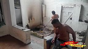 Strong anal pounding in brazilian fat bareback