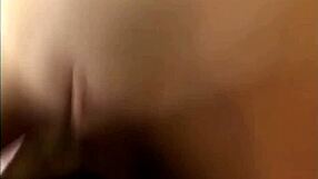 Small woman with large cups on her chest is in the sexual scene on the casting chair