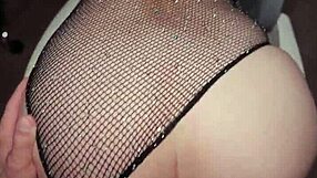 Smoking hot babe in fishnets fucks hard. pov sex doggystyle