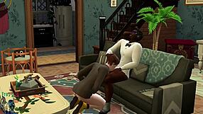 gay threesome with big cock assfucking