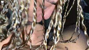 Hot cum covers Khalessi after intense 69 and fucking.