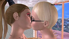 Animated 3d sex video of two girls doing foreplay with hindi audio.