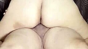 mexican girl rides small dick to two orgasms!