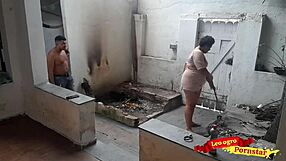 Strong anal pounding in brazilian fat bareback