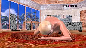 Animated 3d sex video of two girls doing foreplay with hindi audio.