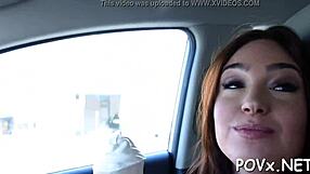 Wet Teen Nymph Craves Vehement Sex with Blowjob and Fucking in POV