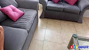 My Heart Races as Latina Teen Gets Her Big Ass Pounded on Sofa by Creepy Uncle