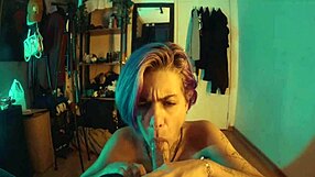 Skinny girl sucks dick sloppy and deliciously