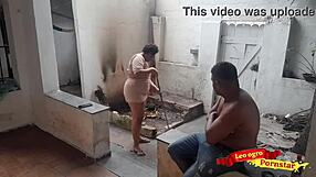 Strong anal pounding in brazilian fat bareback