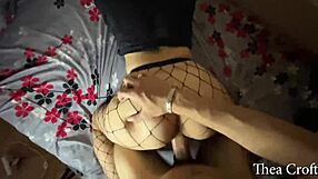 Sneak peek at a milf while she was still in bed then anally humiliated her into sucking dick in doggy position before ejaculating on her ass