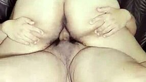 mexican girl rides small dick to two orgasms!