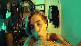 Skinny girl sucks dick sloppy and deliciously