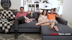 Did you see that skinny teen cutie hooking up with her stepcousin Dharma Jones?