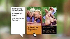 intriguing Puma Swede and Sandy share big dick in rare blonde slut POV