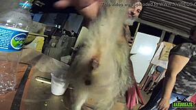 behind the scenes, gabriela ramos records with bettohfitness in the carpentry shop