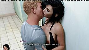 Anna gets cum in ass in 3d hentai game