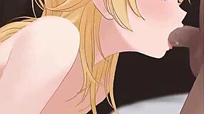 i'm watching cute blonde blowjob hentai