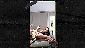 Trans actress with big tits sucks monster cock 😍