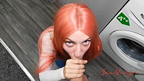 Reluctant maid needs to make me cum like it says in her contract