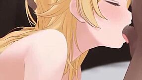 i'm watching cute blonde blowjob hentai
