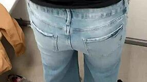 Fucking Smarien75 Bent Over In Wall Mart! Public Amateur Sex