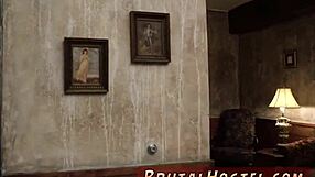 Small Tits Teen Excited by Big Ass Domination on Beach