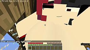 Steve骑边缘哥特女孩狂野3D动作