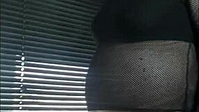 bisexual crossdresser milking outdoors by window homemade