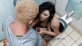 Anna gets cum in ass in 3d hentai game