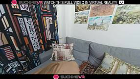 Hazel Grace Craves Big Black Cock In VR Riding Intensely