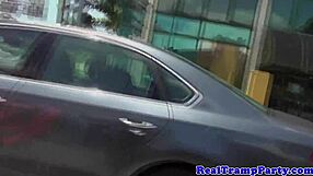 Teen Amateurs Flash Tits in Group Orgy Party