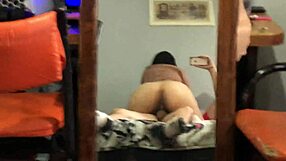 Amateur homemade video of friend's girlfriend riding dick with big tits and anal blowjob action