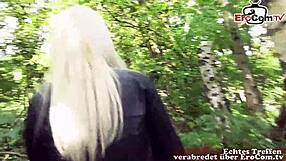 German Blonde Slut Picked Up For Public POV Fucking And Cum On Street