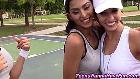 Party Lesbians Rub Pussies Together