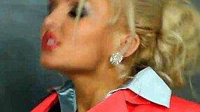 glam lesbian engages in strapon activity