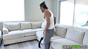 i'm the lucky teacher fucking my hot horny student natalia nix on the sofa