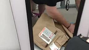 Fucking Smarien75 Bent Over In Wall Mart! Public Amateur Sex