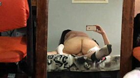 Amateur homemade video of friend's girlfriend riding dick with big tits and anal blowjob action