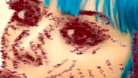 Beautiful MILF Blows Monster Cock in Dark Hentai Drawing