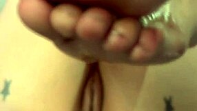 Saucy and sensual woman shares her foot fetish and fist fun