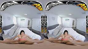 I experienced virtual reality with latin girls like serena santos and sophia leone