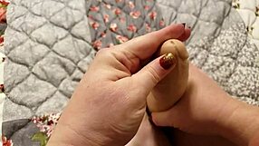 Foot and Handjob on Dildo Toy