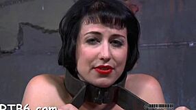 I watch this sexy chick get her ass whipped during hardcore punishment