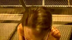 getting fucked on the bridge while grabbing food