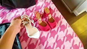 Trans actress with big tits sucks monster cock 😍